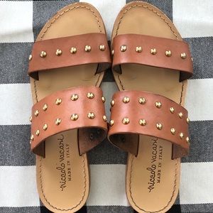 Nicolo Vacari Studded Leather Sandals